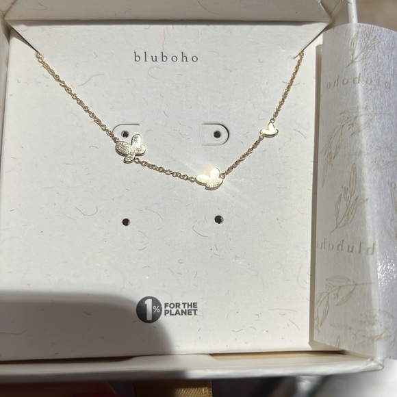 🦋 NWT Bluboho 14K Gold Butterfly Bracelet - Picture 6 of 10